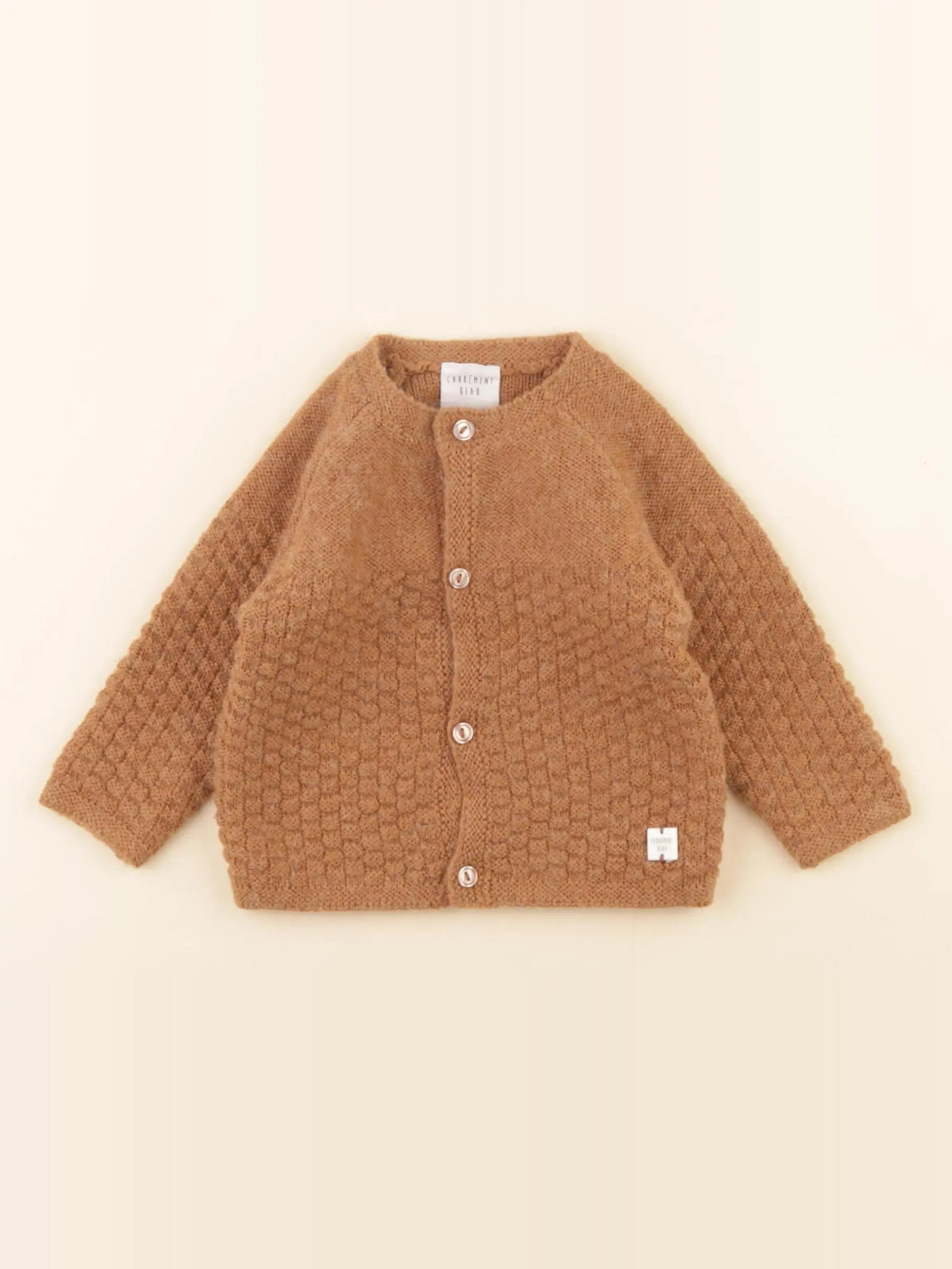 Carrément Beau - gilet marron - 6 mois