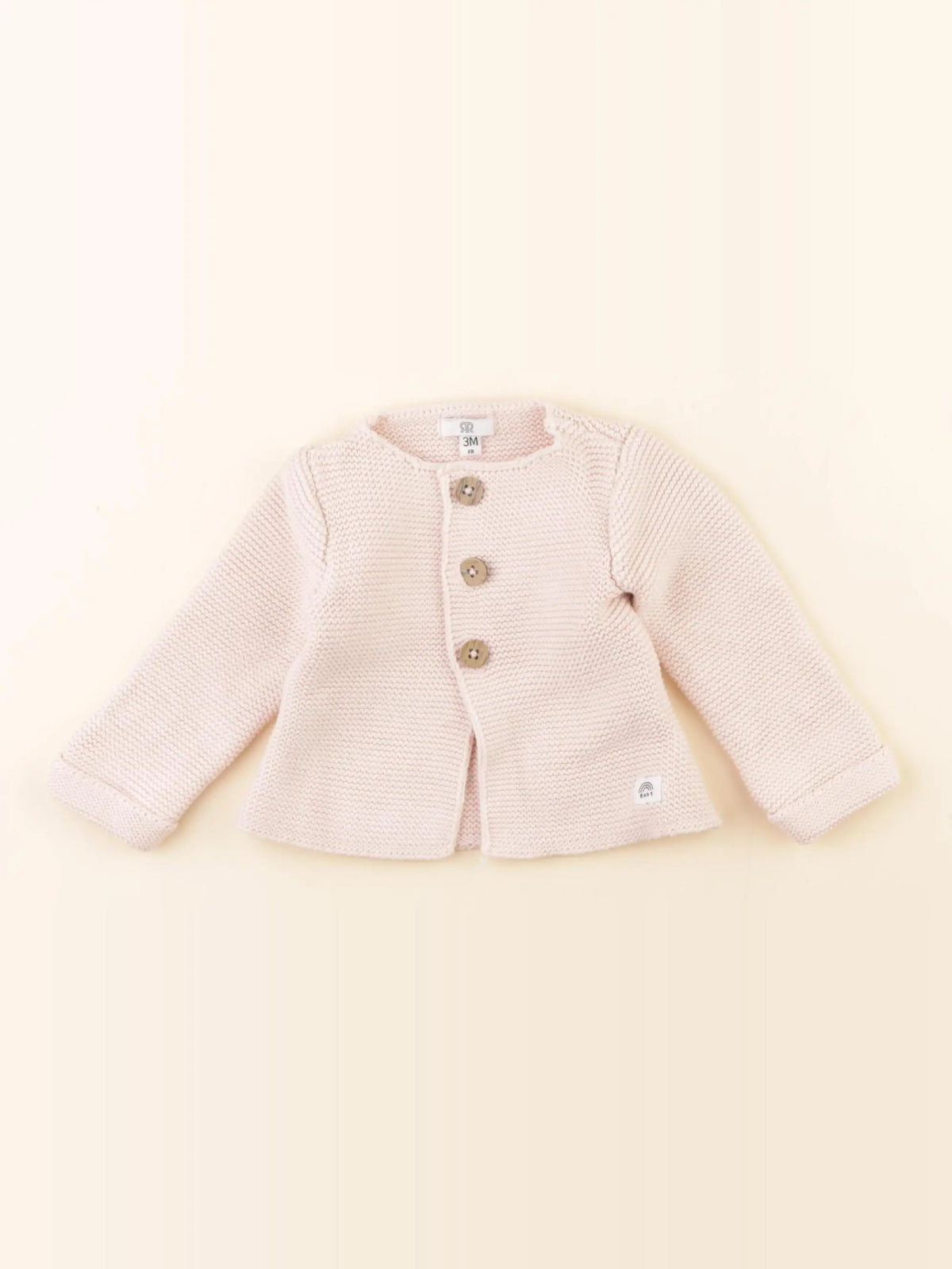 La Redoute - gilet rose - 3 mois