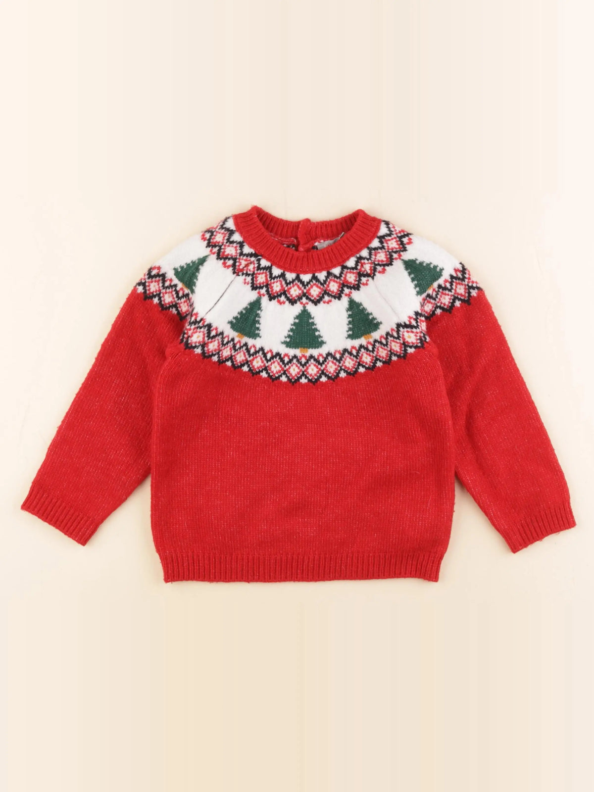 Boutchou - pull rouge - 36 mois