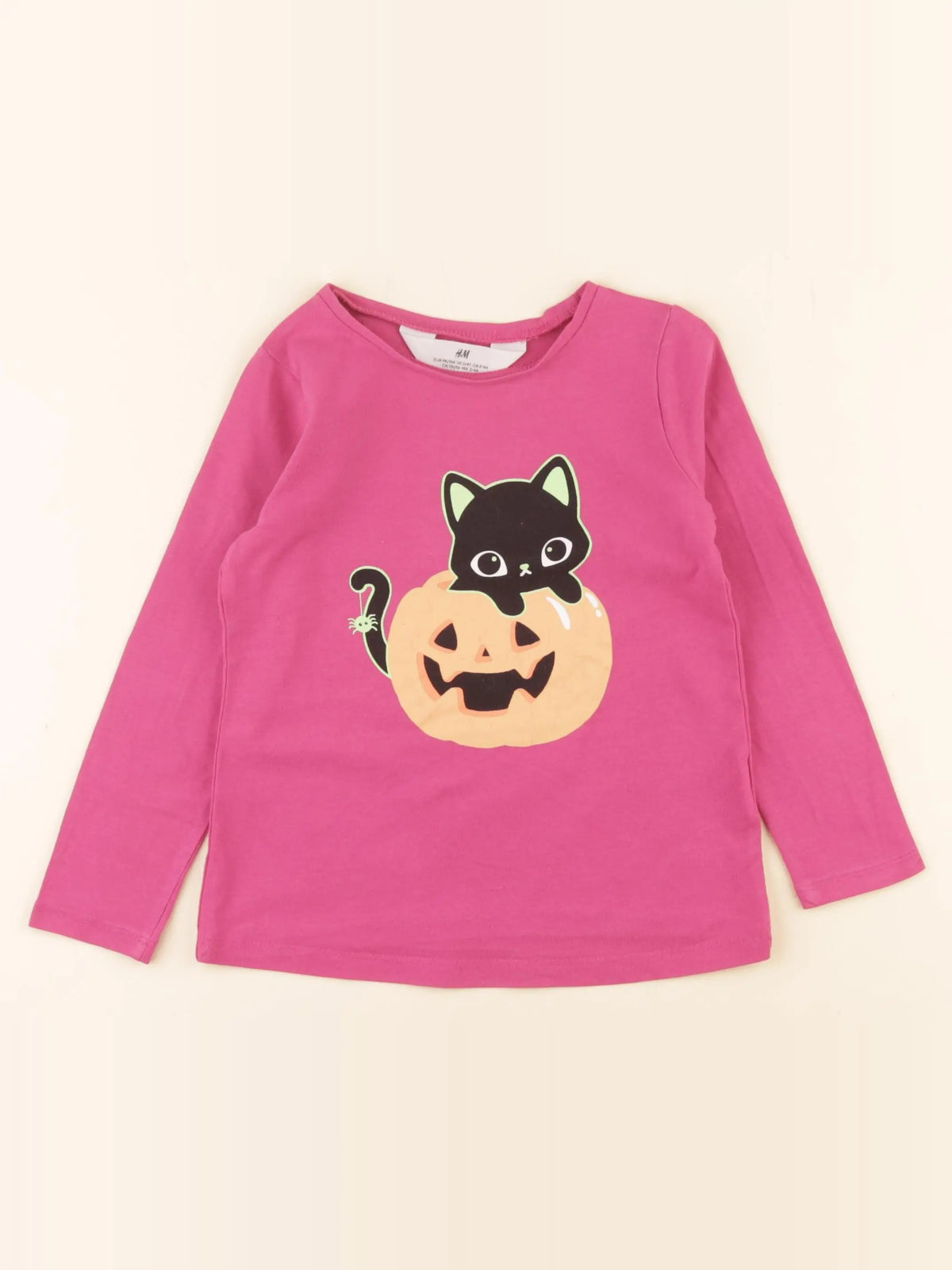 H&M - tee-shirt rose - 2/4 ans