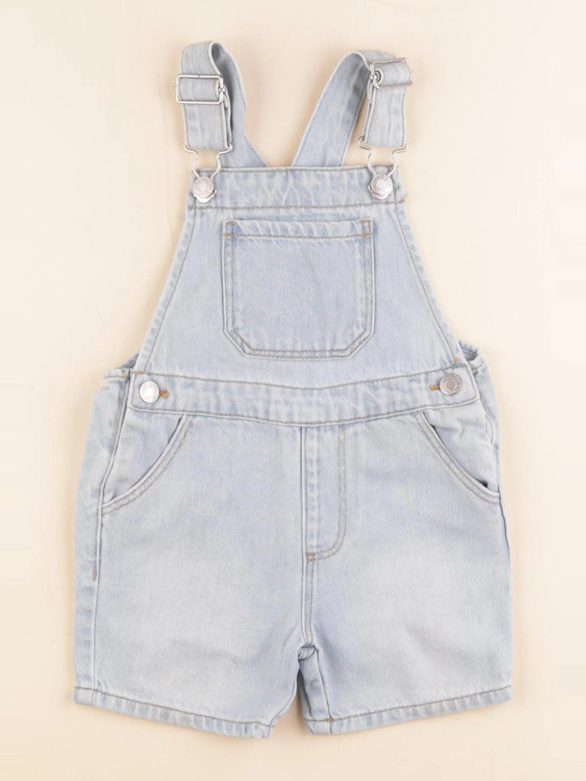 Zara - salopette bleu - 6/9 mois