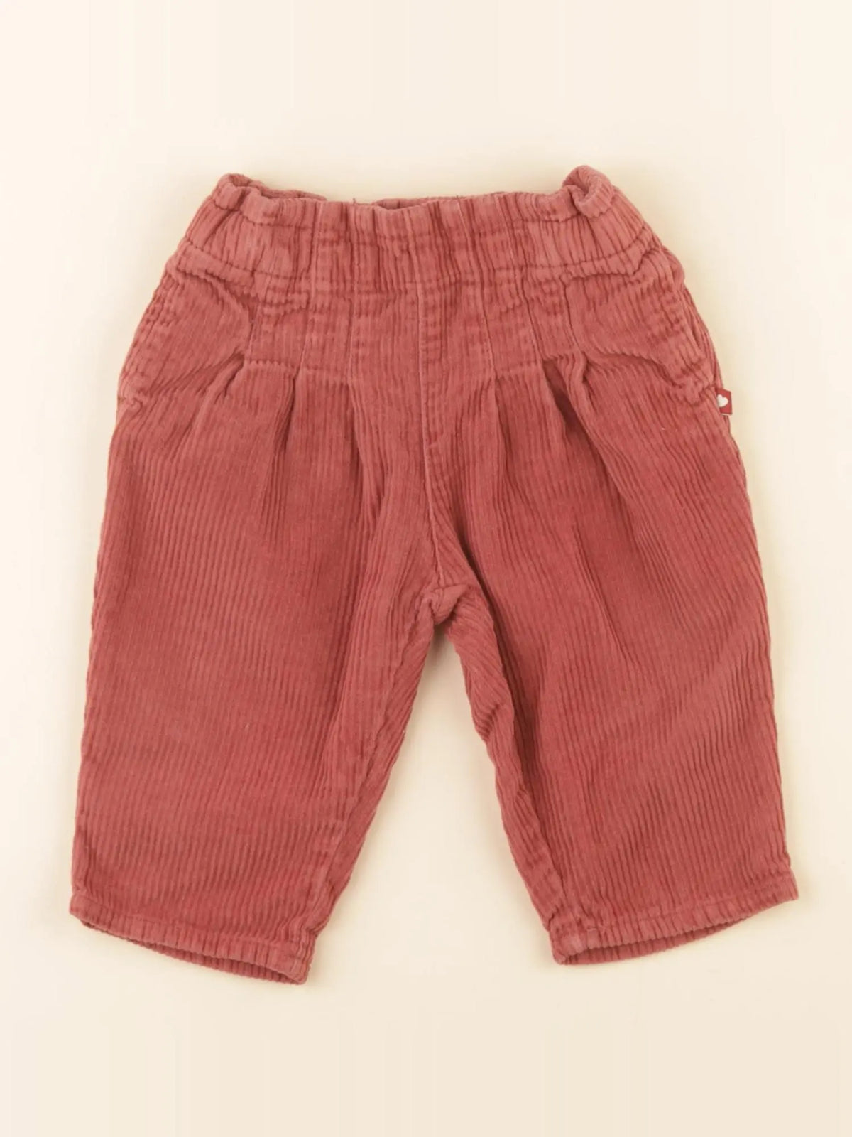 Boutchou - pantalon rouge - 6 mois