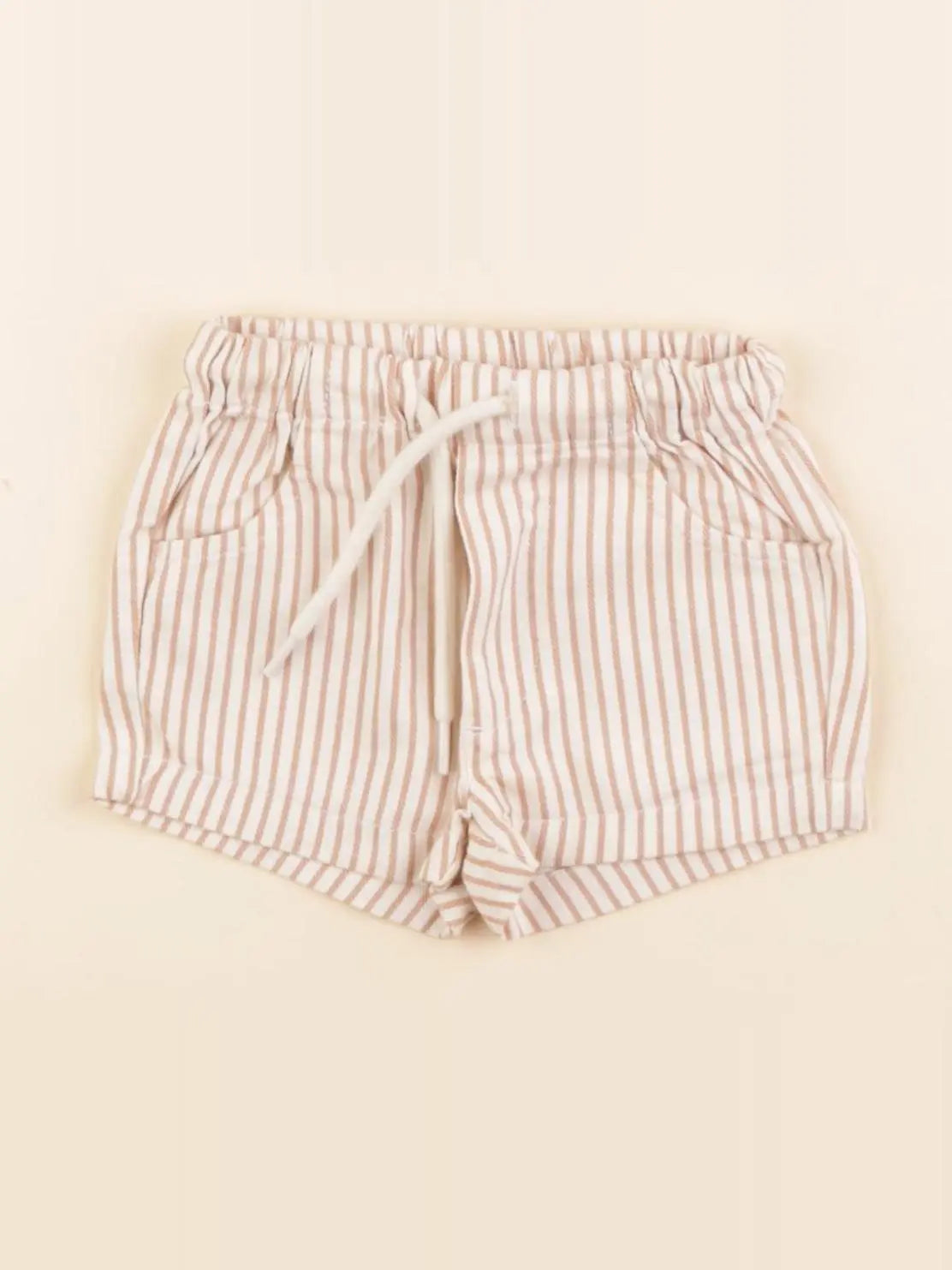 Tape à l'oeil - short beige, rose - 3 mois