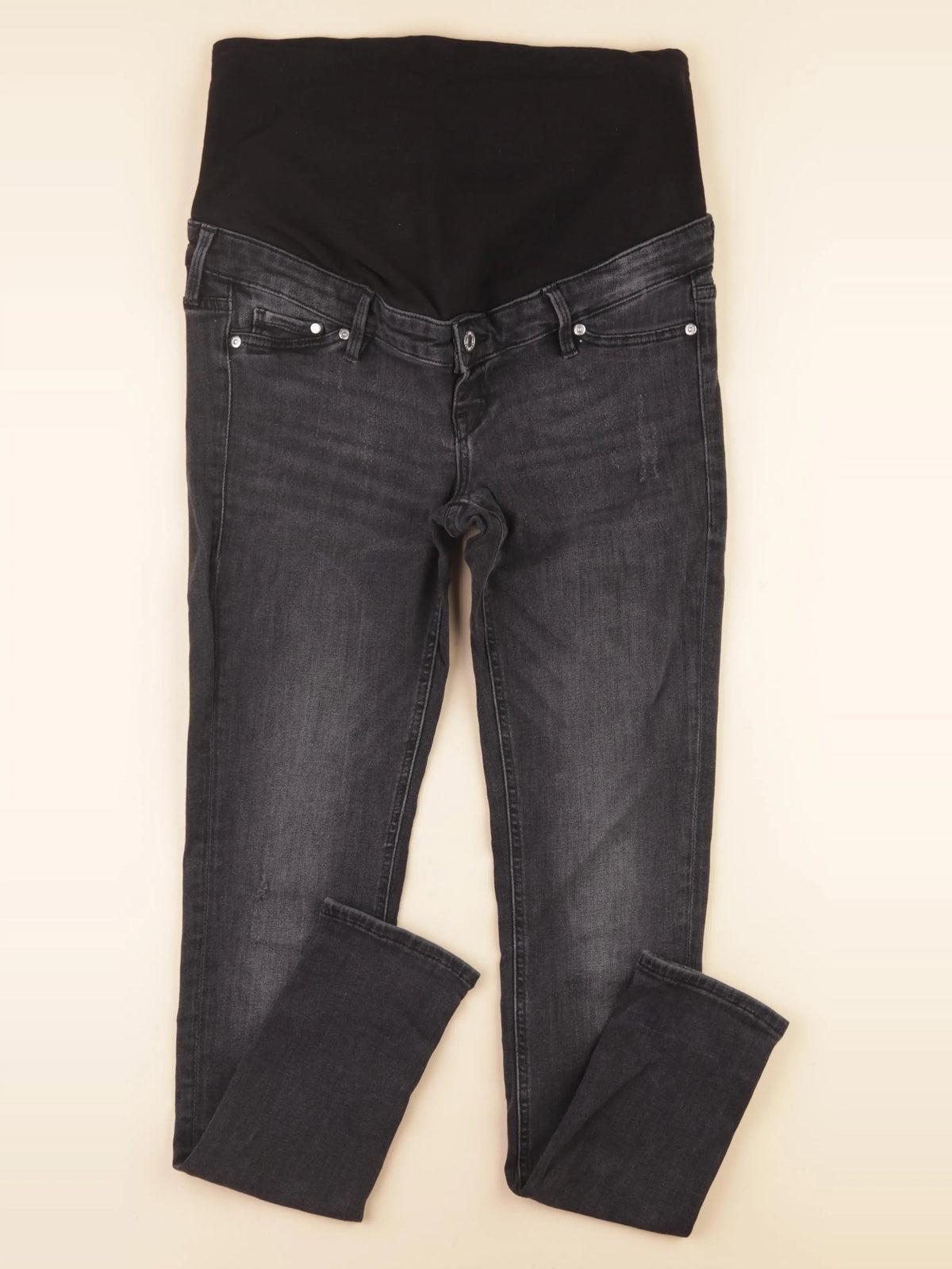H&M - jean grossesse noir - 36