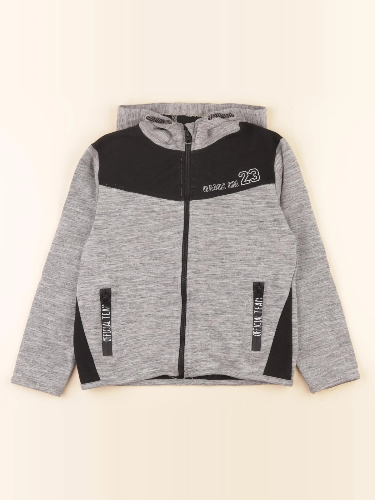 Vertbaudet - sweat gris - 10 ans
