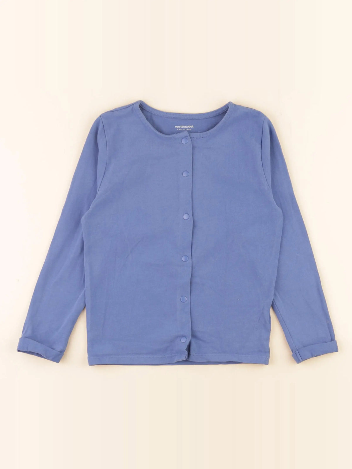 Vertbaudet - sweat bleu - 6 ans