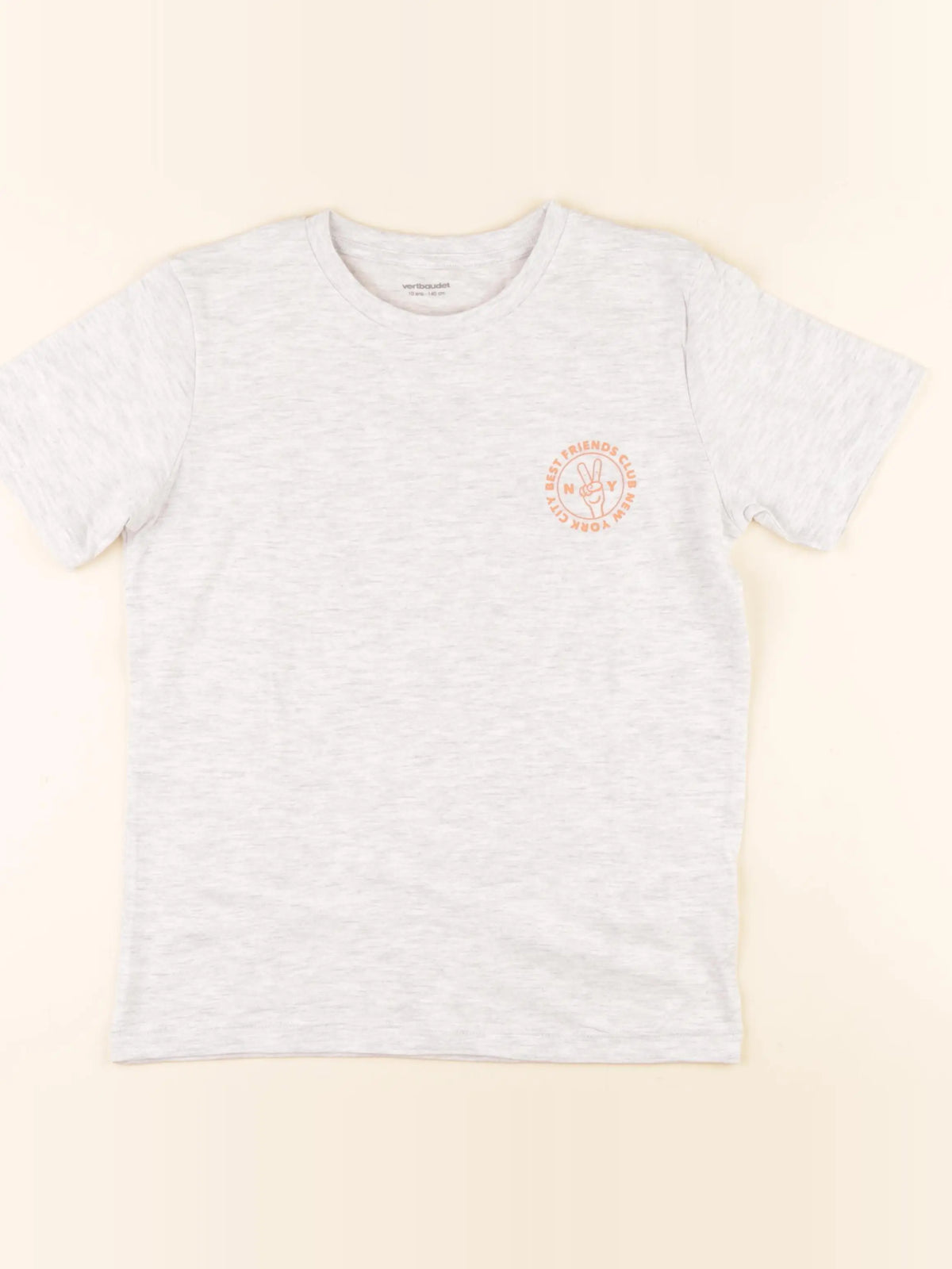 Vertbaudet - tee-shirt gris - 10 ans
