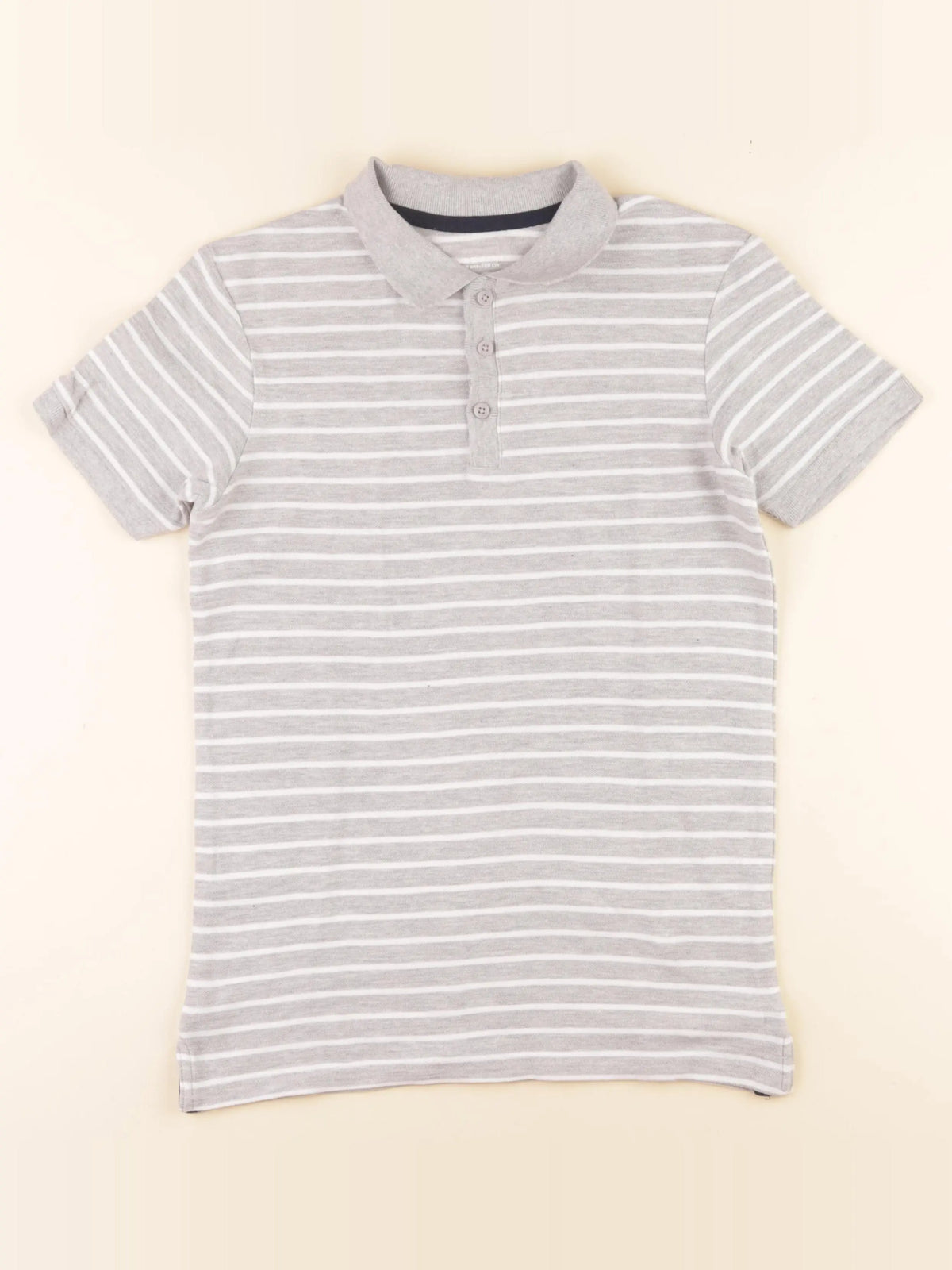 Vertbaudet - polo gris - 10 ans