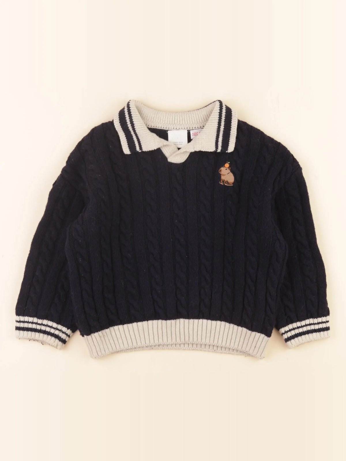 Zara - pull bleu - 3 ans