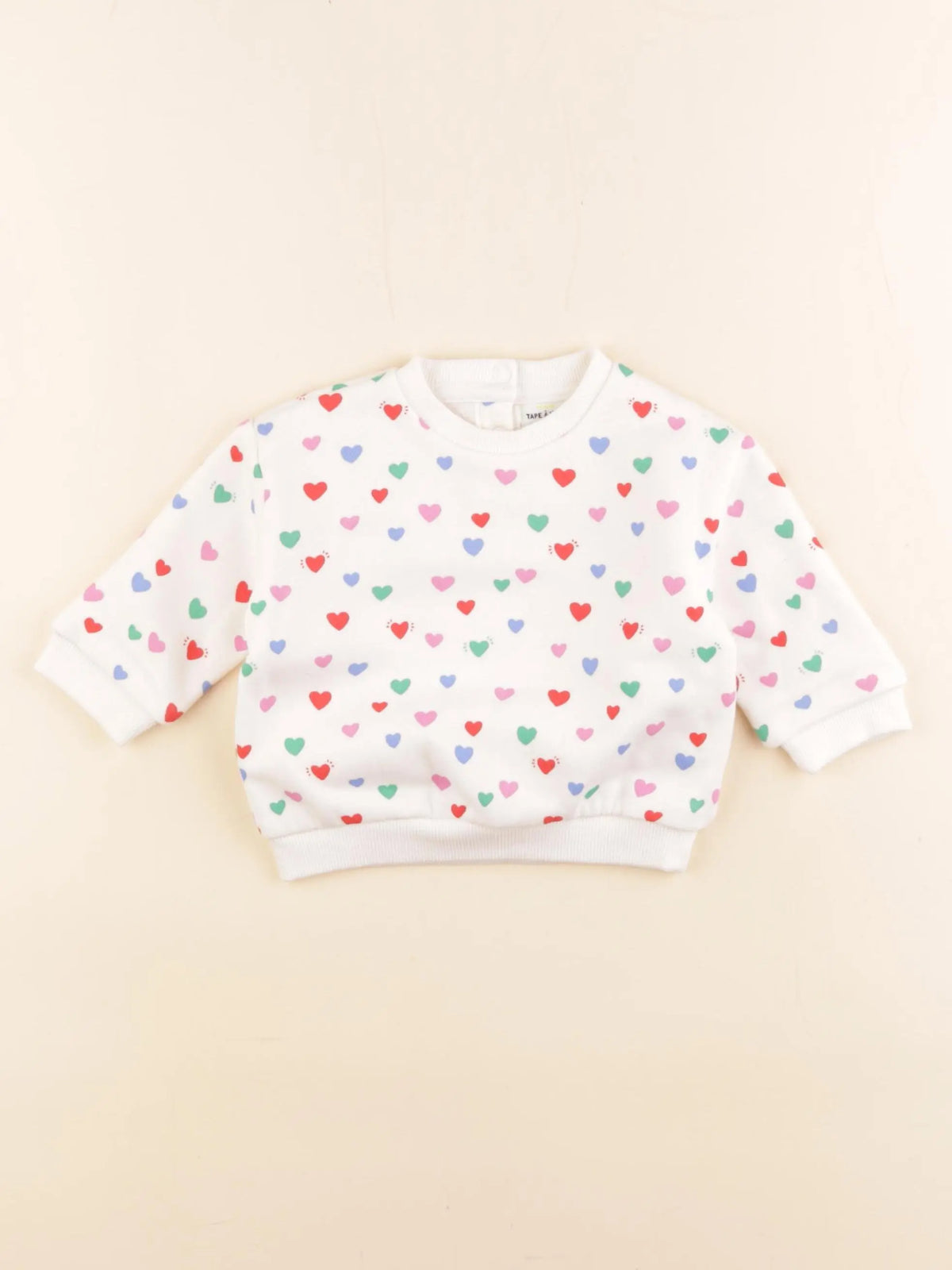 Tape à l'oeil - sweat blanc - 6 mois