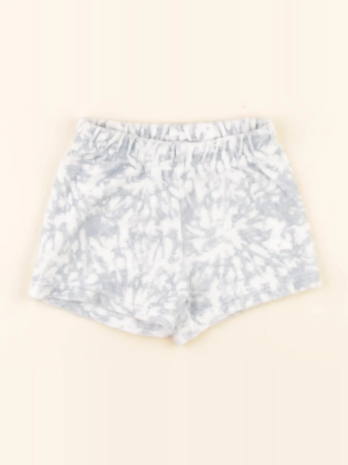 H&M - short blanc, bleu - 6/9 mois