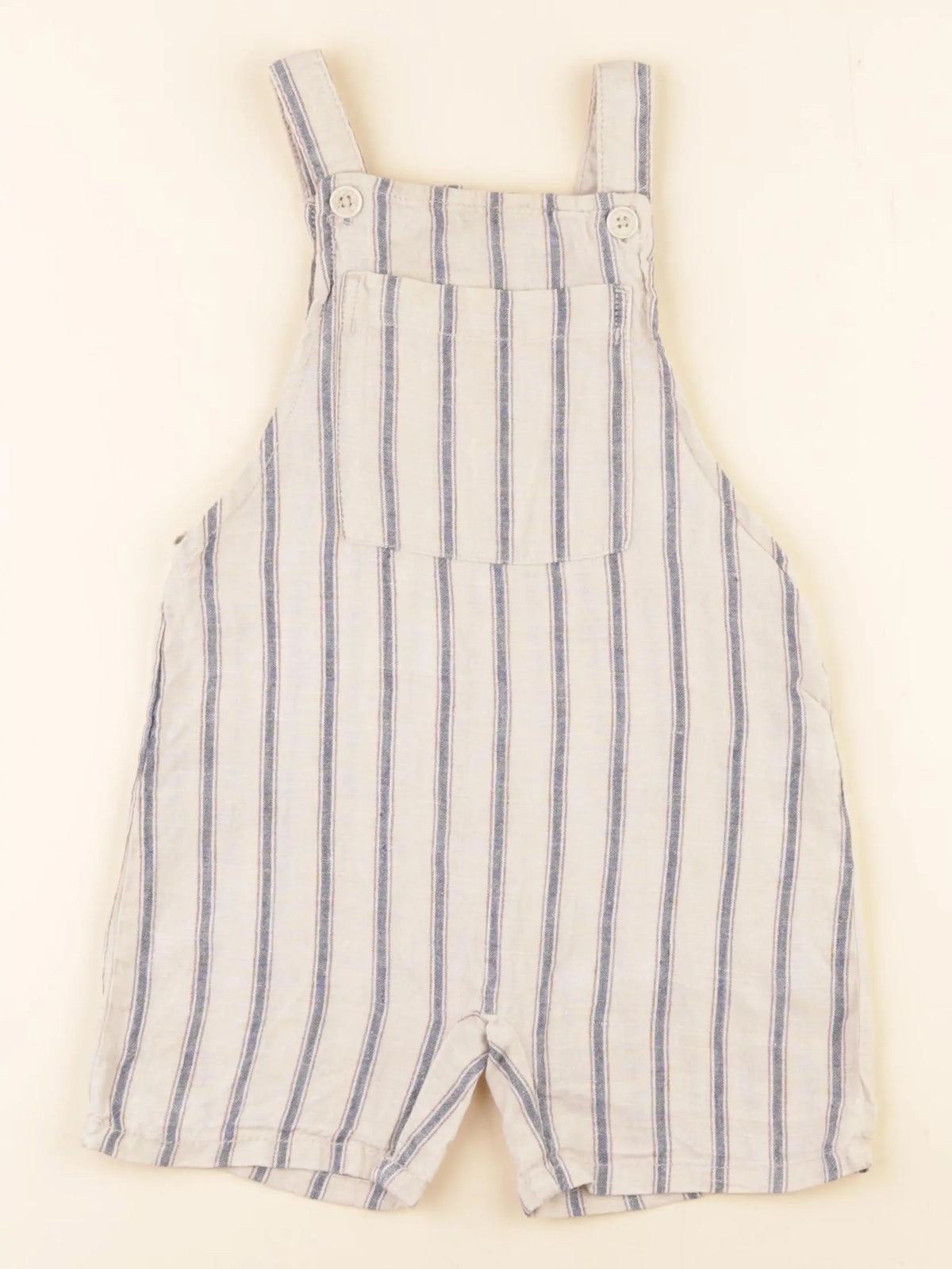 Zara - salopette beige, bleu - 18/24 mois