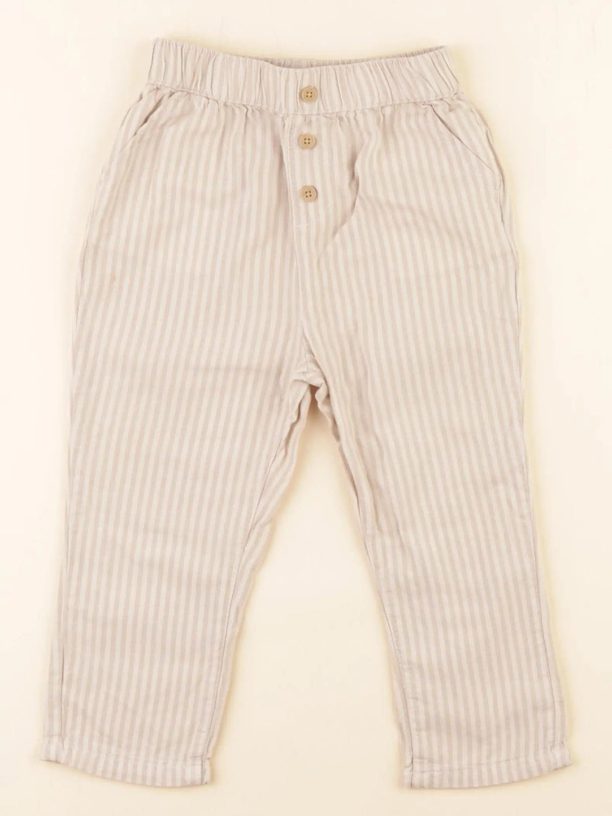 Vertbaudet - pantalon beige - 2 ans
