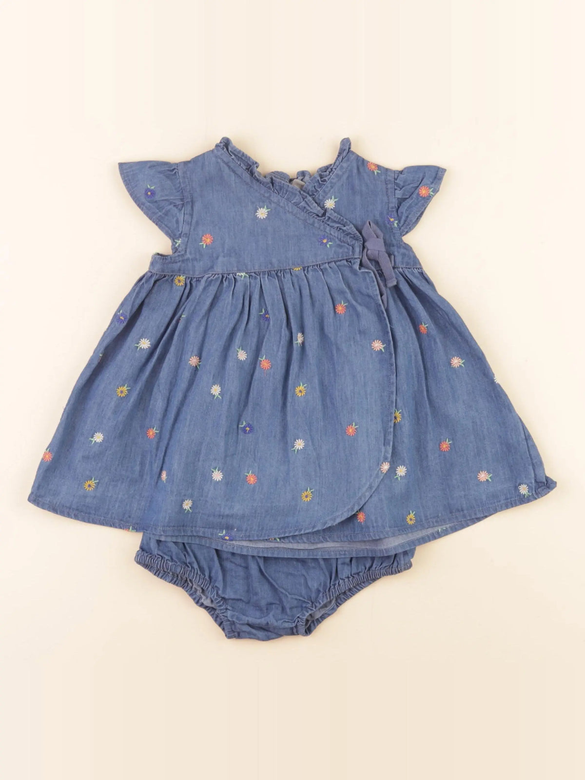 Boutchou - robe bleu - 6 mois