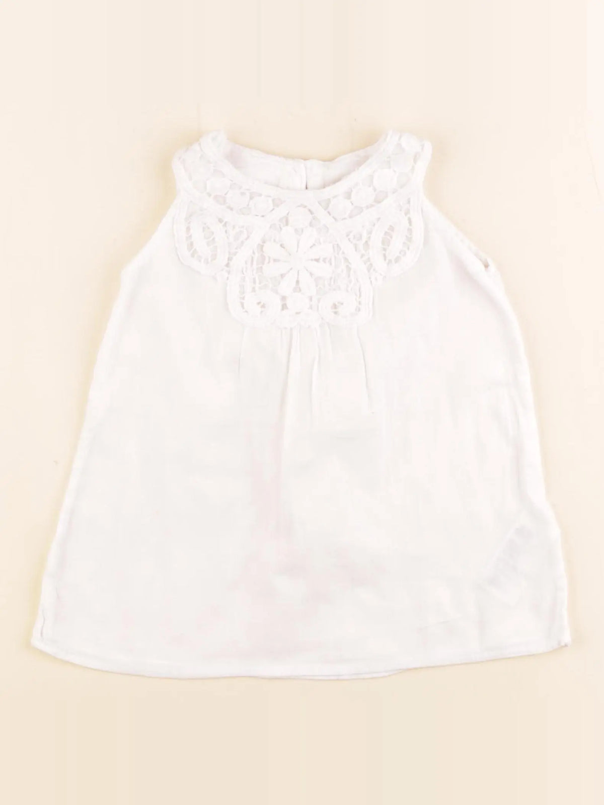 H&M - robe blanc - 18/24 mois