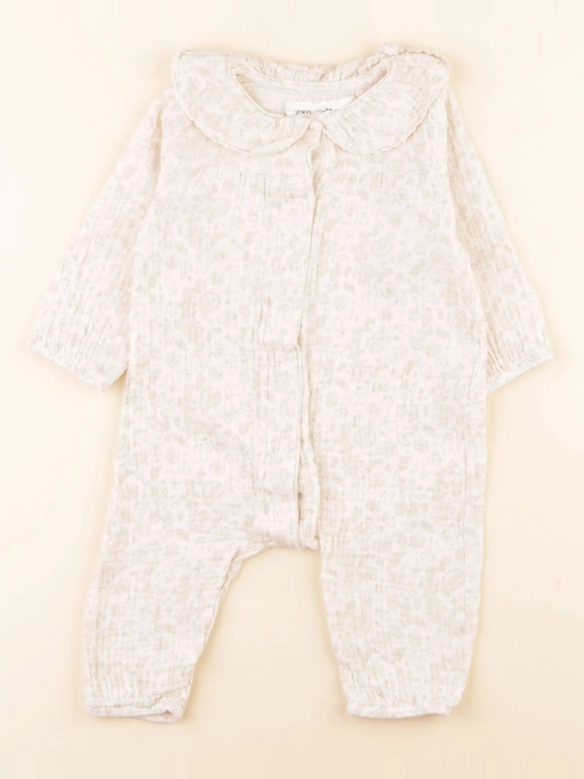 Zara - combinaison beige - 3/6 mois