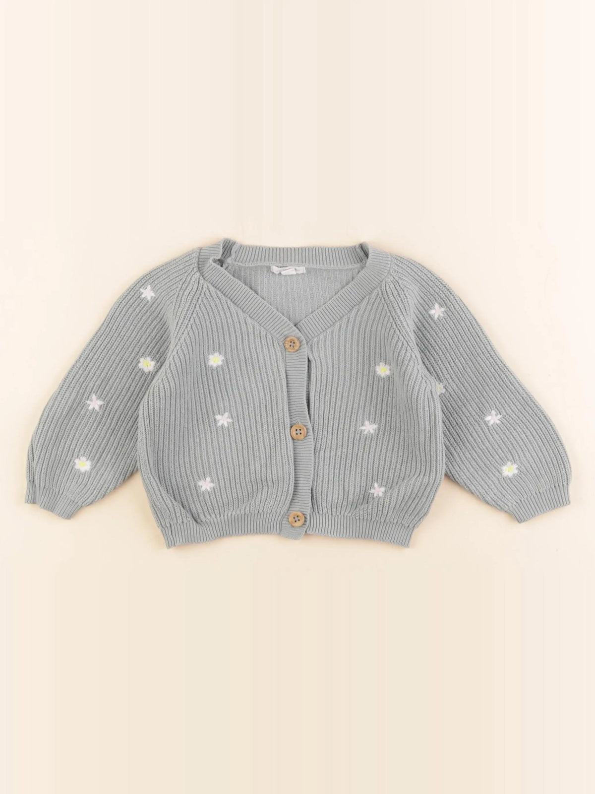Vertbaudet - gilet vert - 6 mois