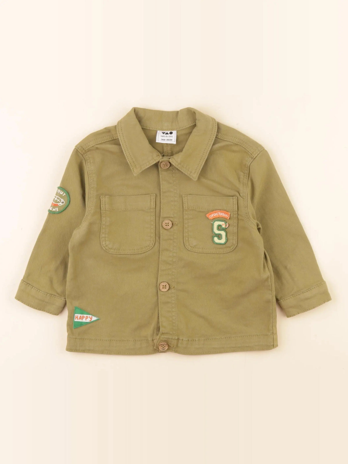 Tape à l'oeil - veste vert - 24 mois