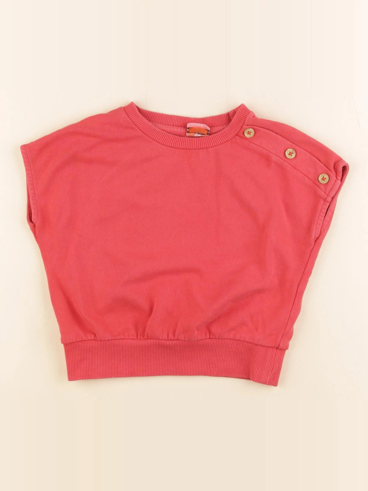 Tape à l'oeil - sweat rouge - 2/3 ans