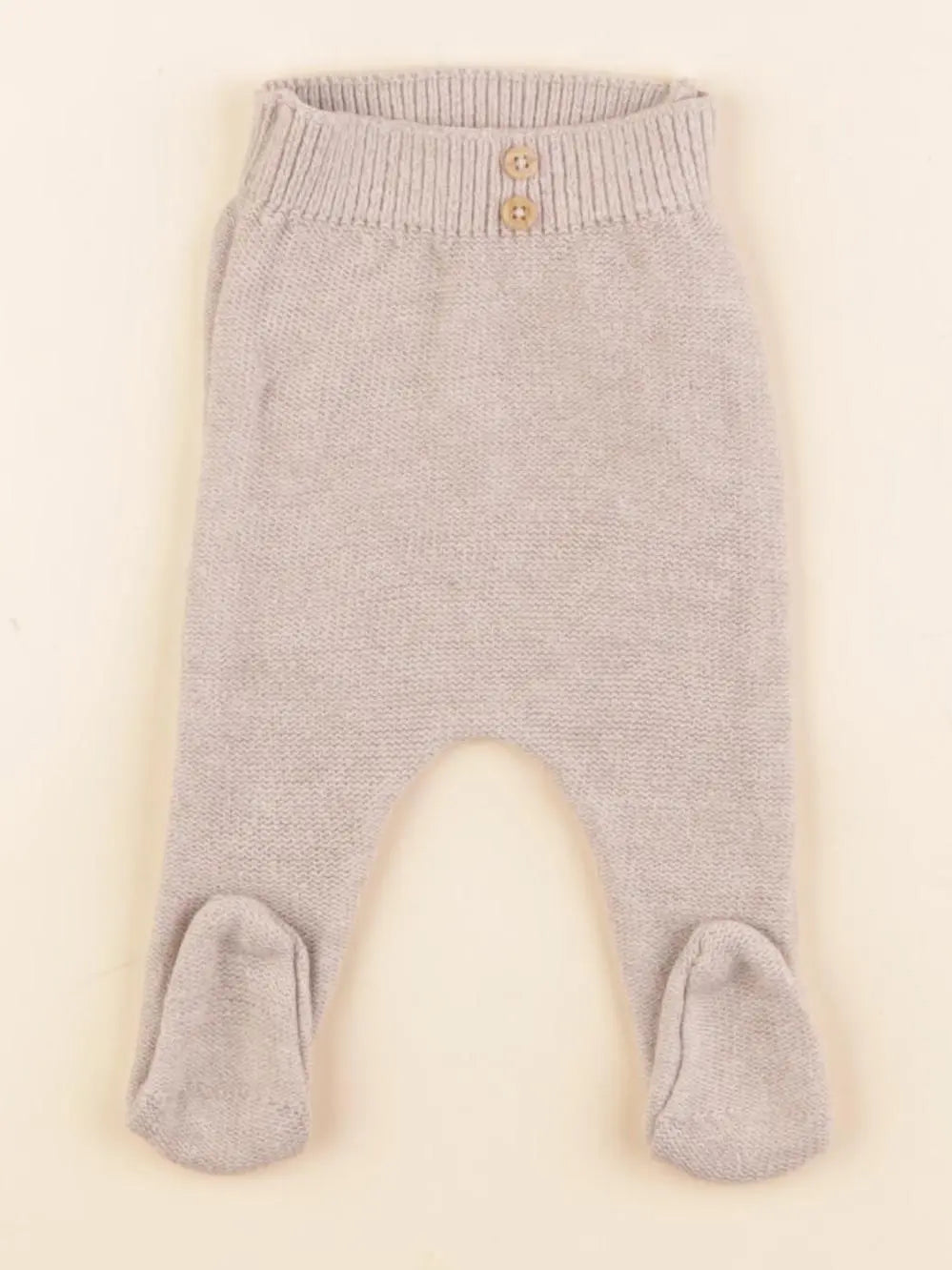 Vertbaudet - legging beige - 0 mois