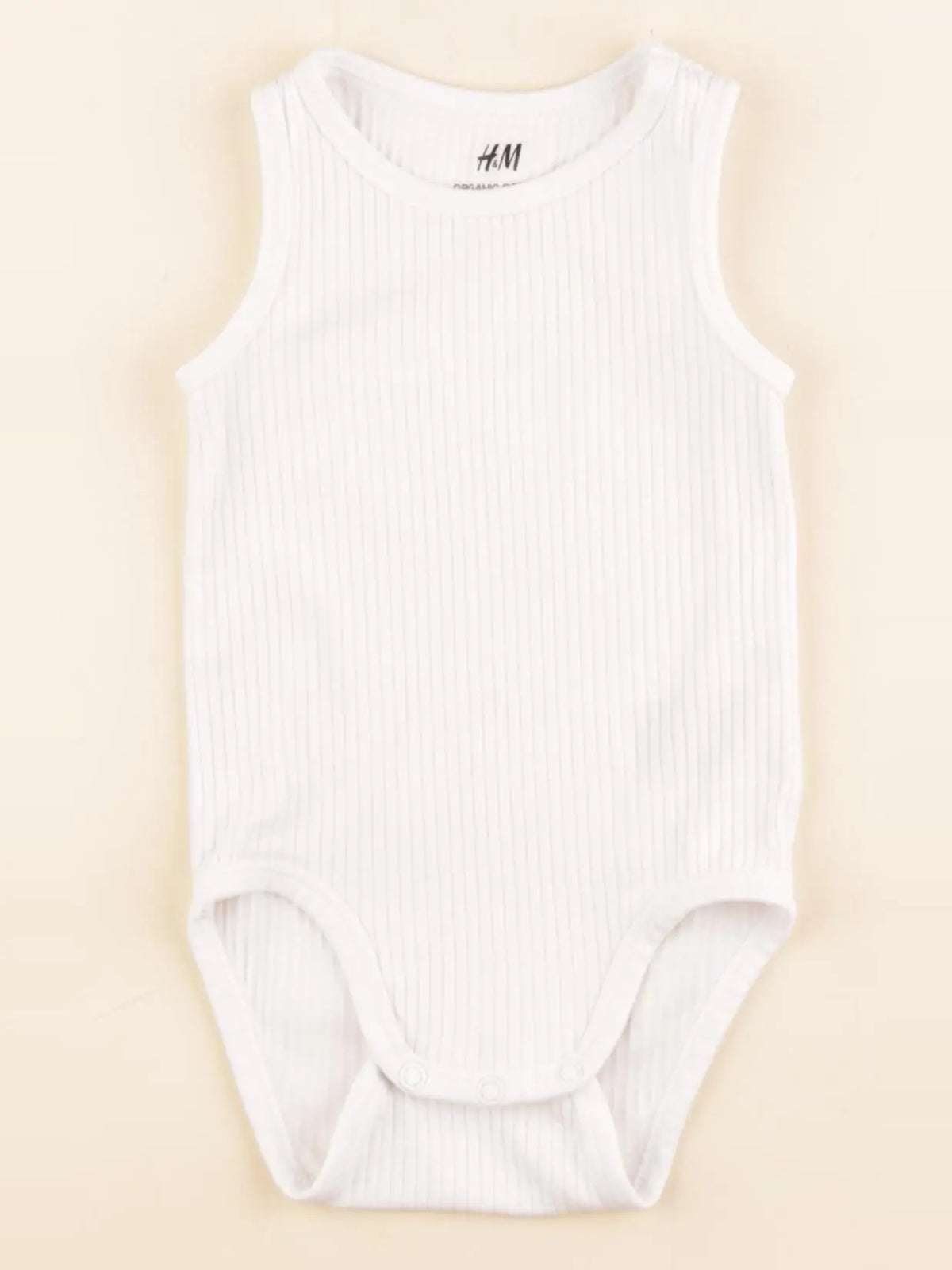 H&M - body blanc - 6/9 mois