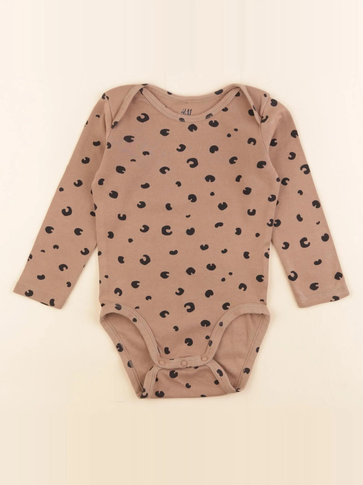 H&M - body marron - 12/18 mois