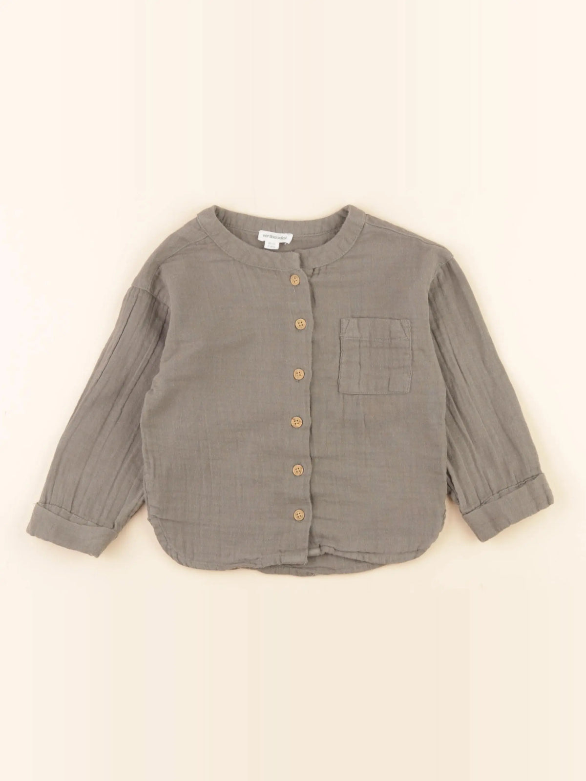 Vertbaudet - chemise vert - 2 ans