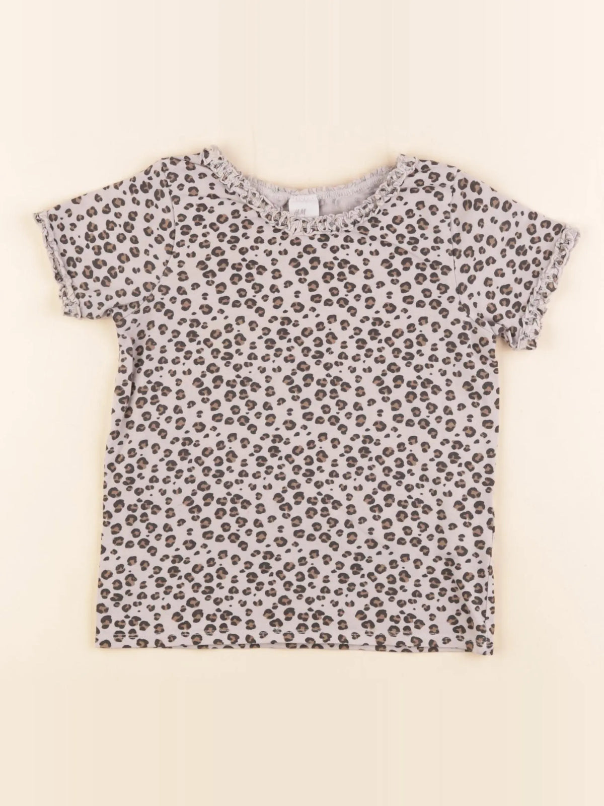H&M - tee-shirt beige - 2/3 ans