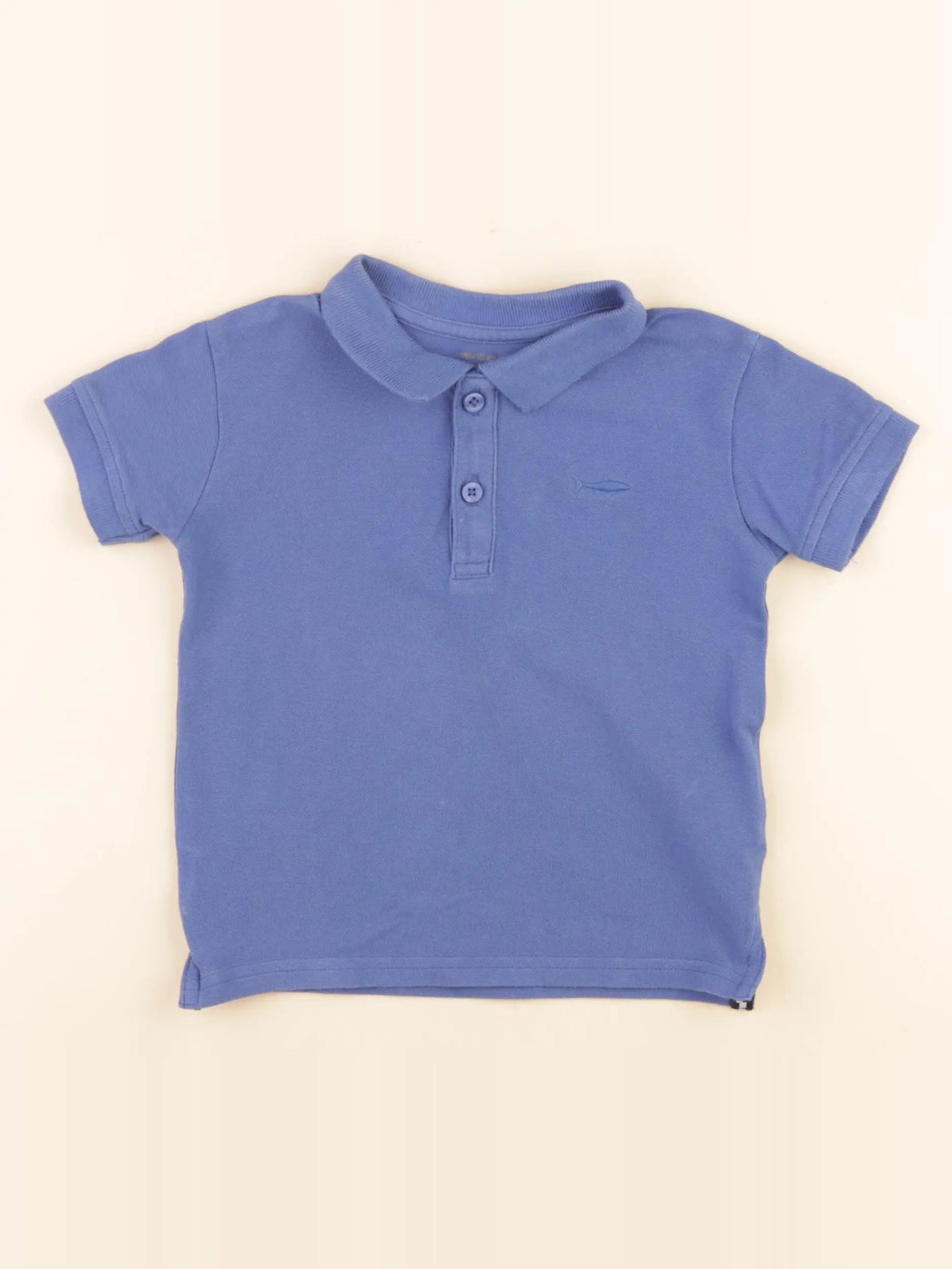 Vertbaudet - polo bleu - 3 ans