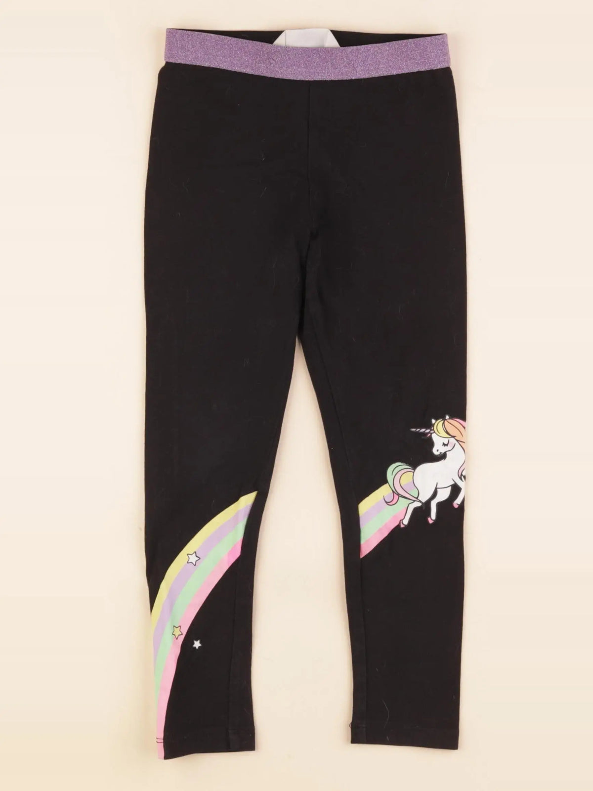 H&M - legging noir - 3/4 ans