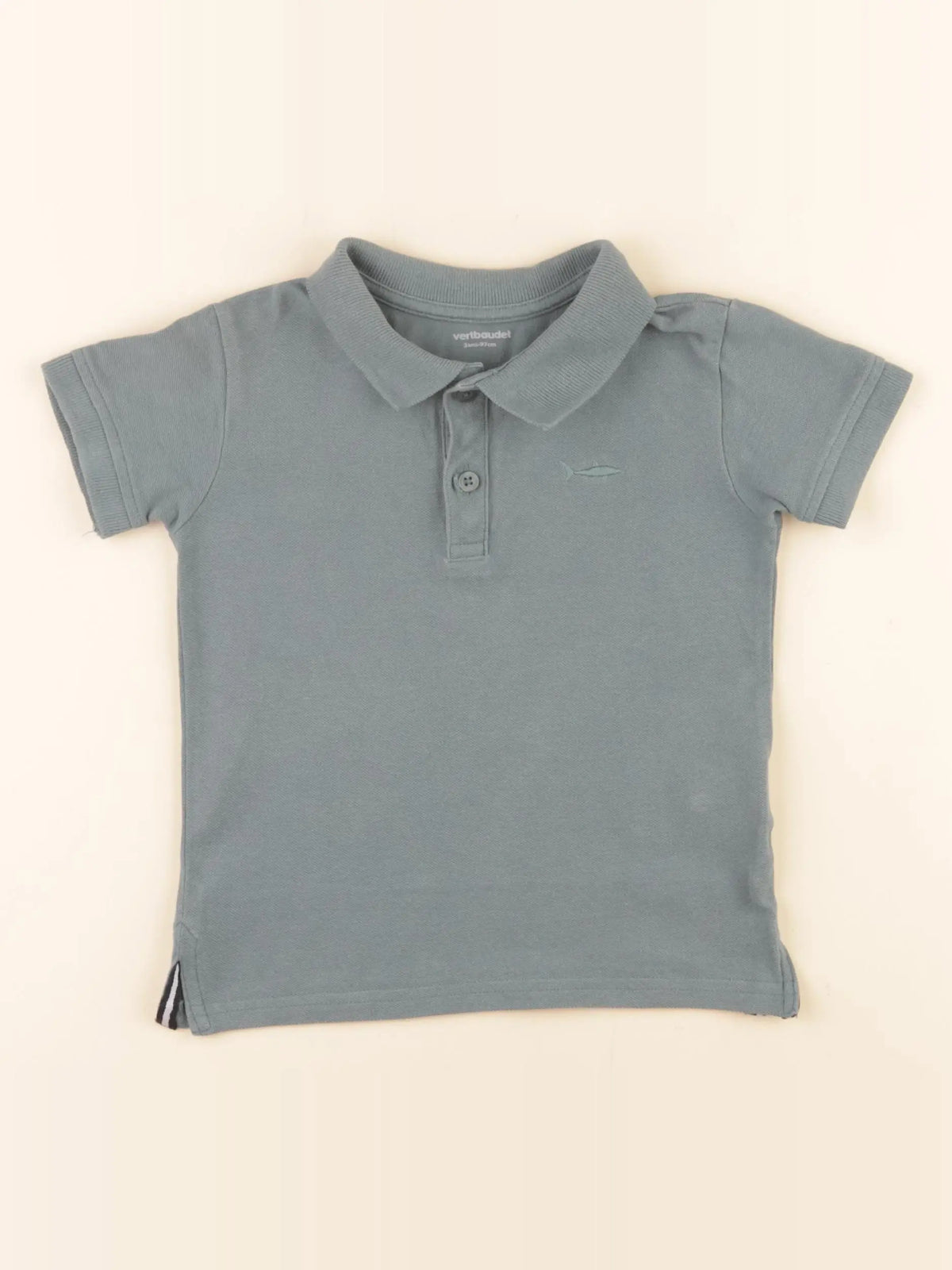 Vertbaudet - polo vert - 3 ans