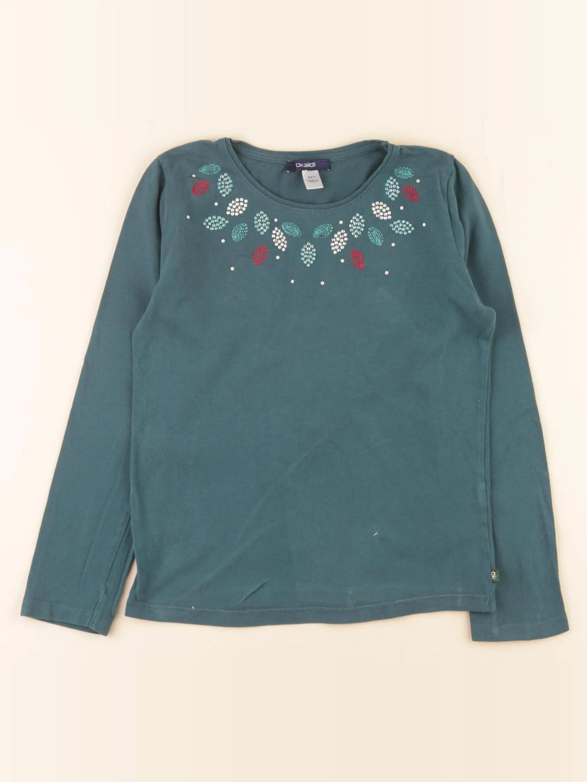 Okaidi - tee-shirt bleu - 8 ans