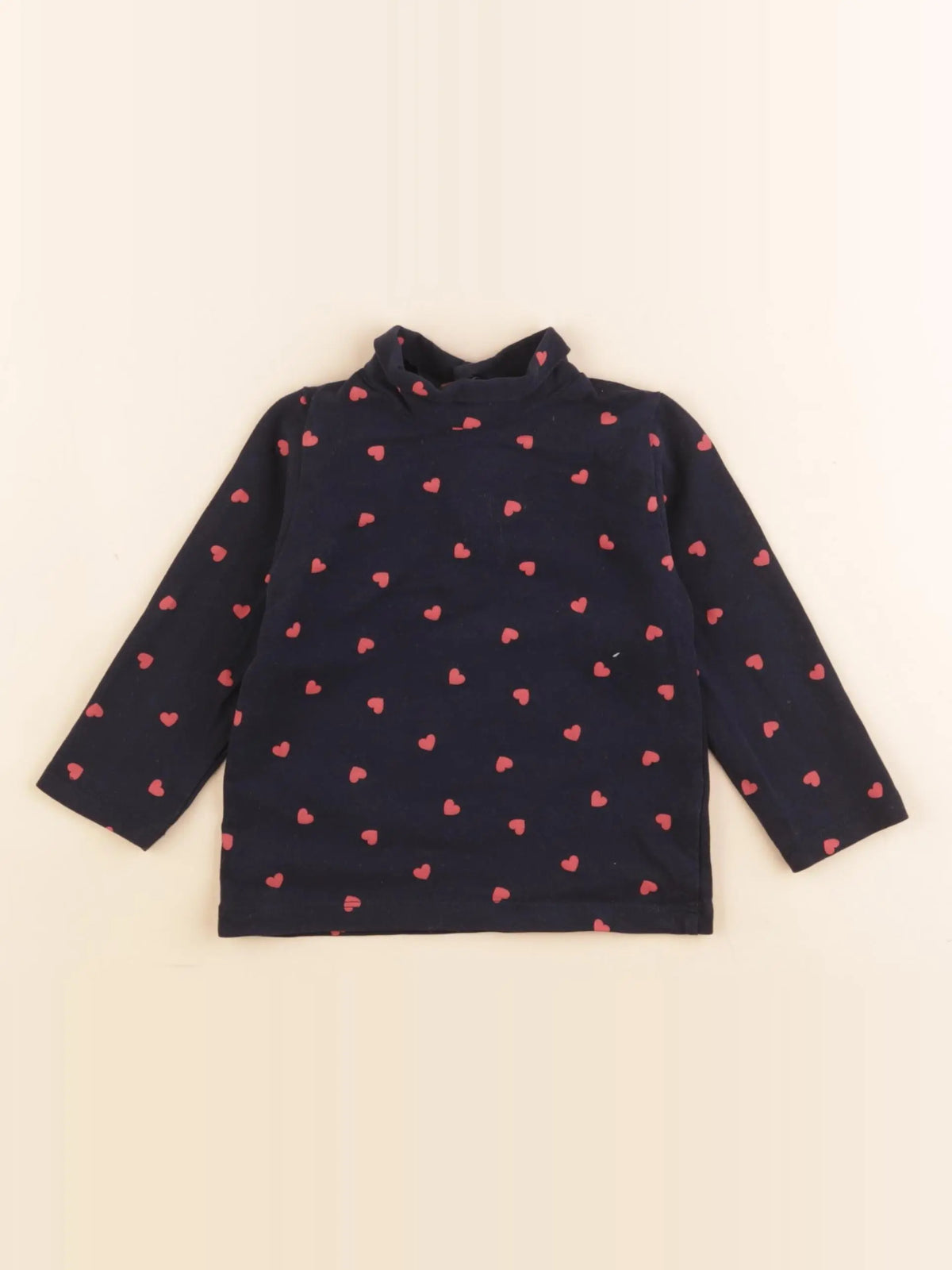 Vertbaudet - sous-pull bleu - 9 mois