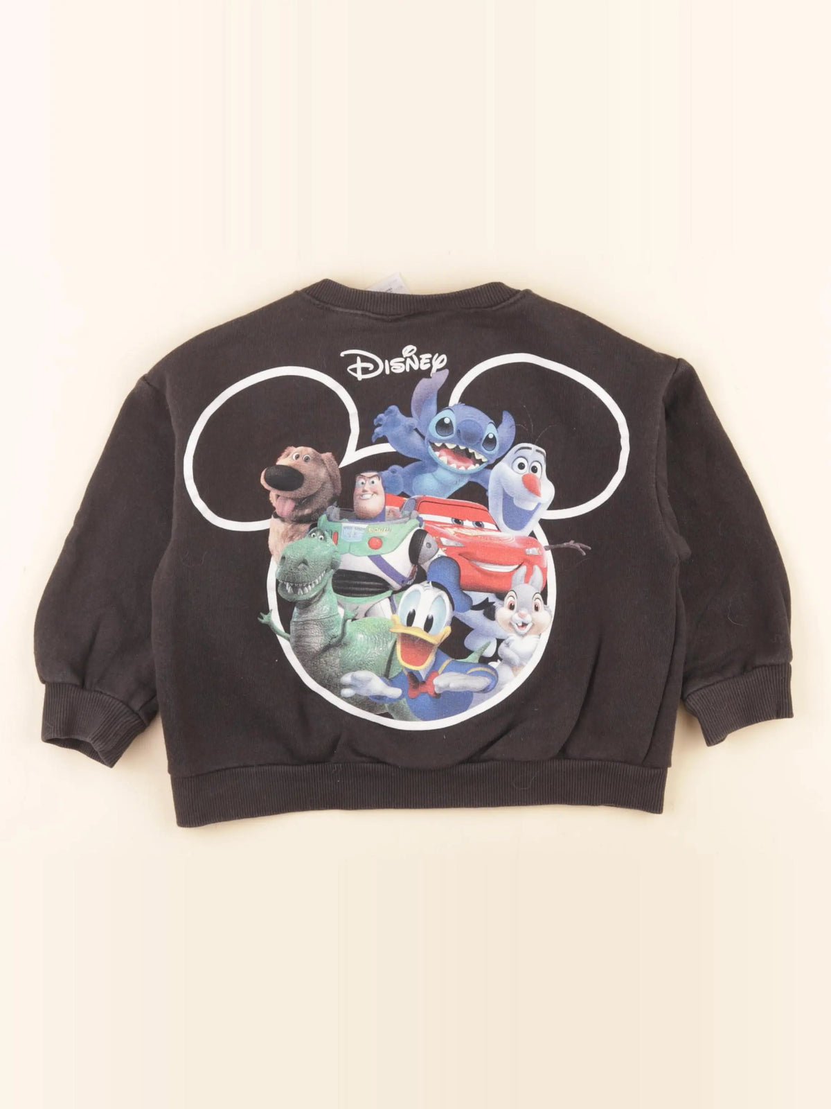 Zara - sweat imprimé au dos noir - 3/4 ans