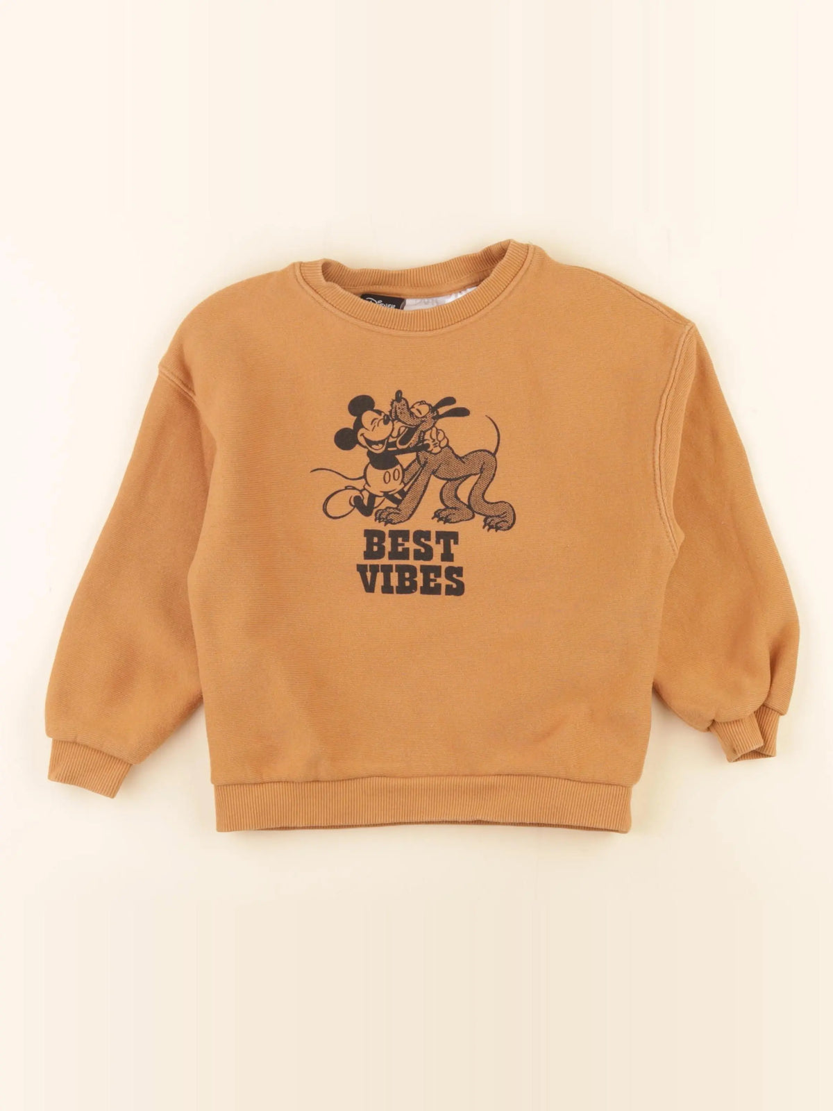 Zara - sweat imprimé au dos orange - 4 ans