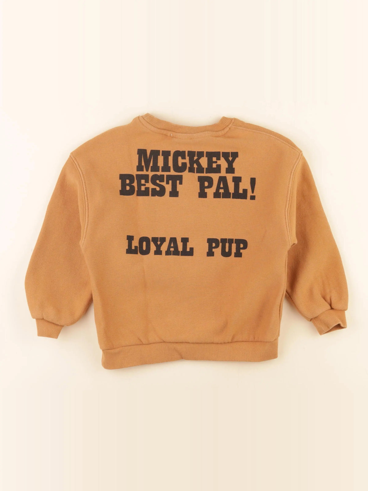 Zara - sweat imprimé au dos orange - 4 ans