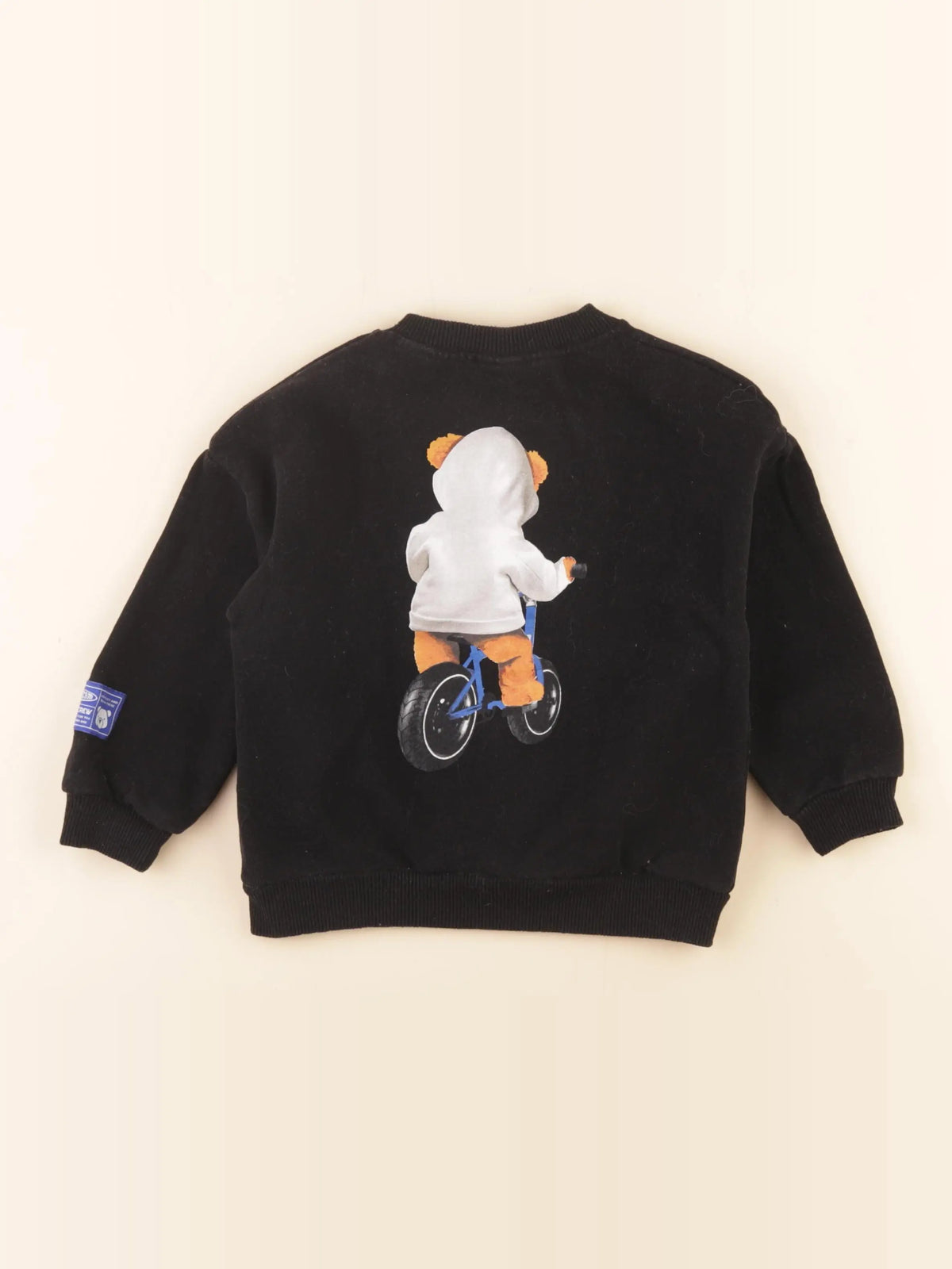 Zara - sweat imprimé au dos noir - 4 ans