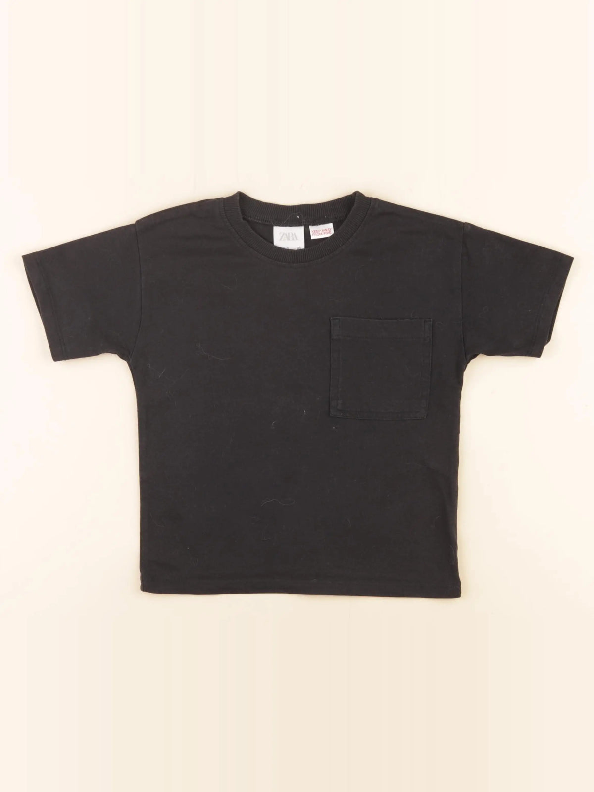 Zara - tee-shirt noir - 2/3 ans