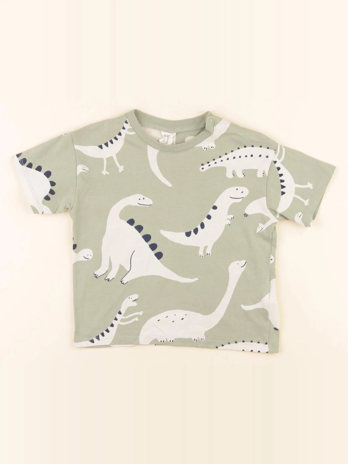 H&M - tee-shirt vert - 12/18 mois