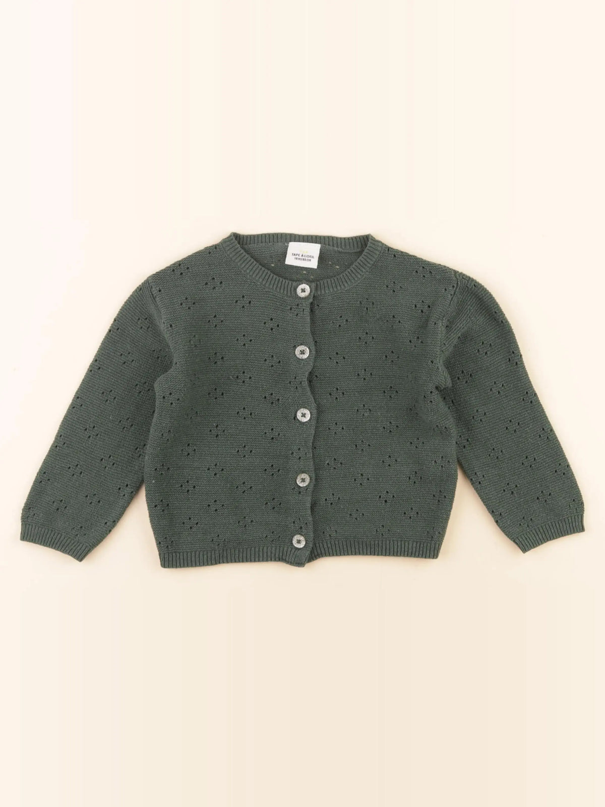 Tape à l'oeil - gilet vert - 18 mois