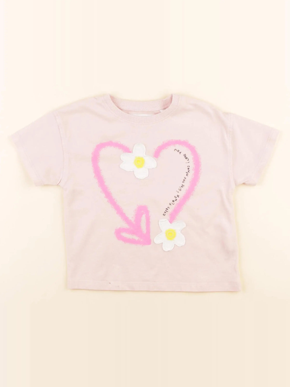 Zara - tee-shirt imprimé au dos rose - 2 ans