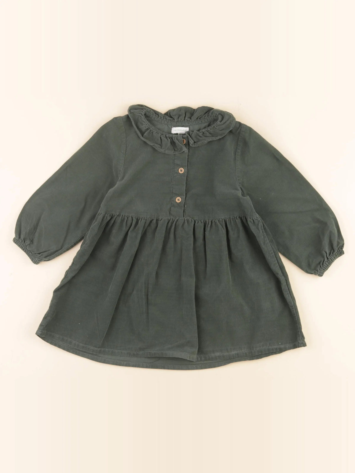 Vertbaudet - robe vert - 36 mois