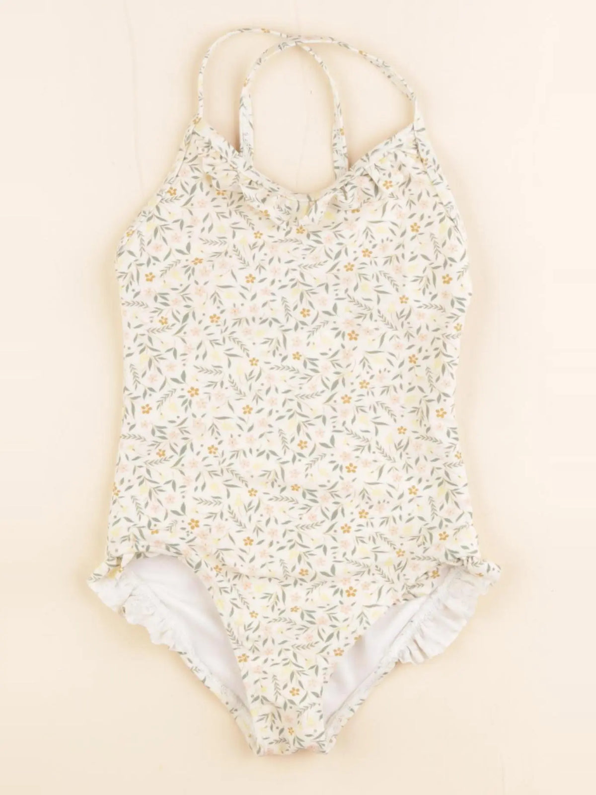 Cyrillus - maillot de bain jaune, vert - 4 ans