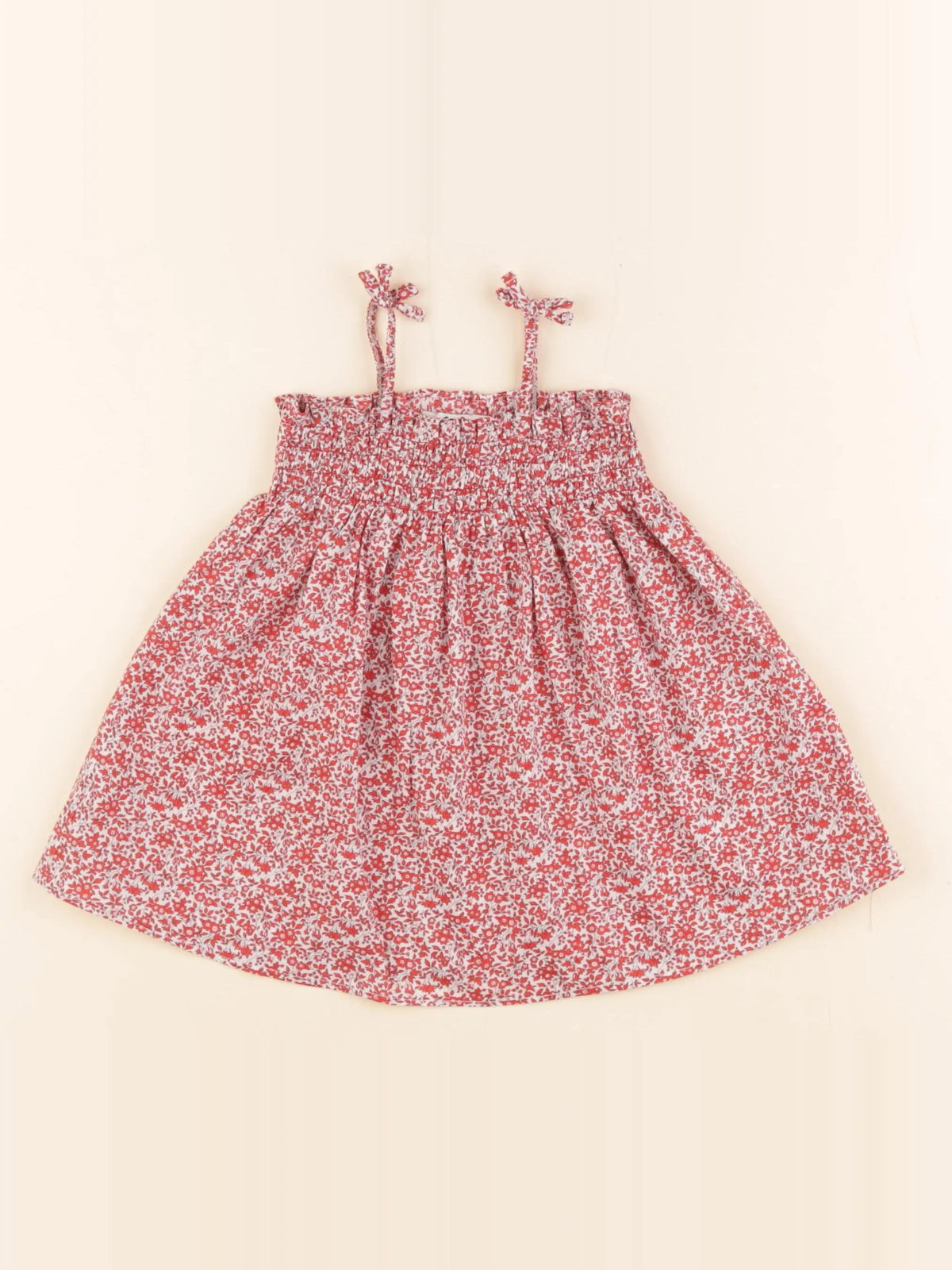 Cyrillus - robe rouge - 6 mois