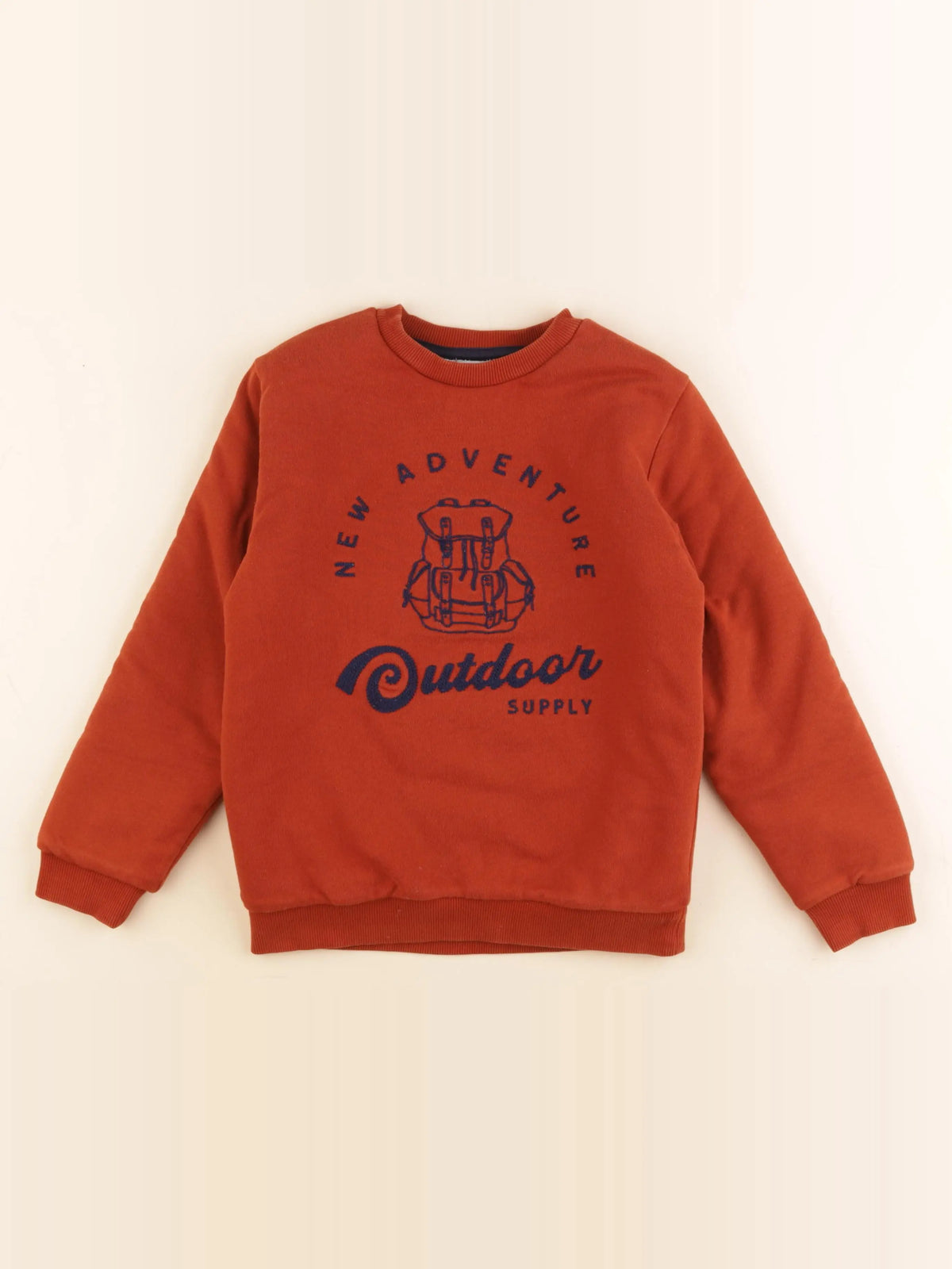 Cyrillus - sweat marron - 8 ans