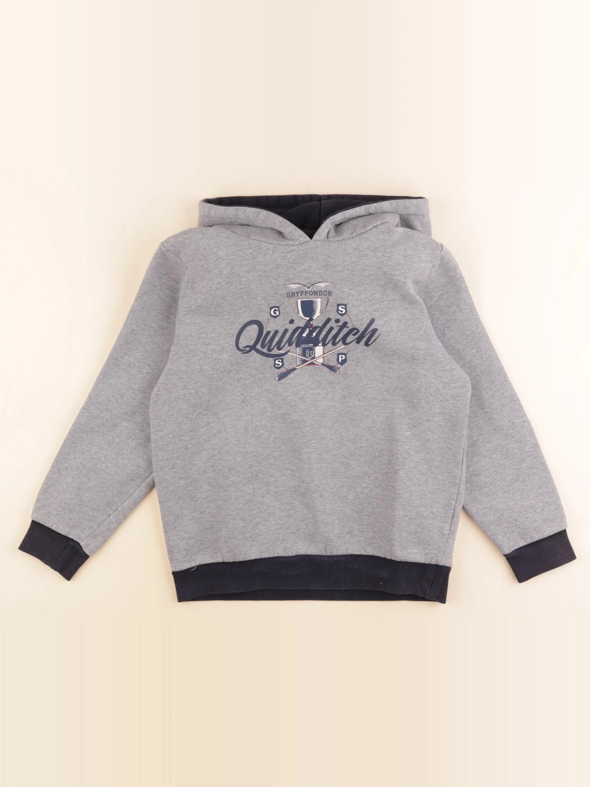 Cyrillus - sweat gris, bleu - 10 ans