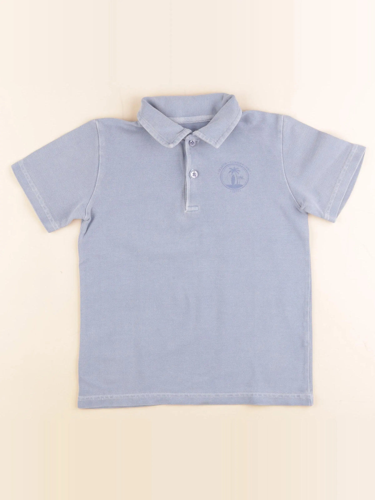 Cyrillus - polo bleu - 8 ans