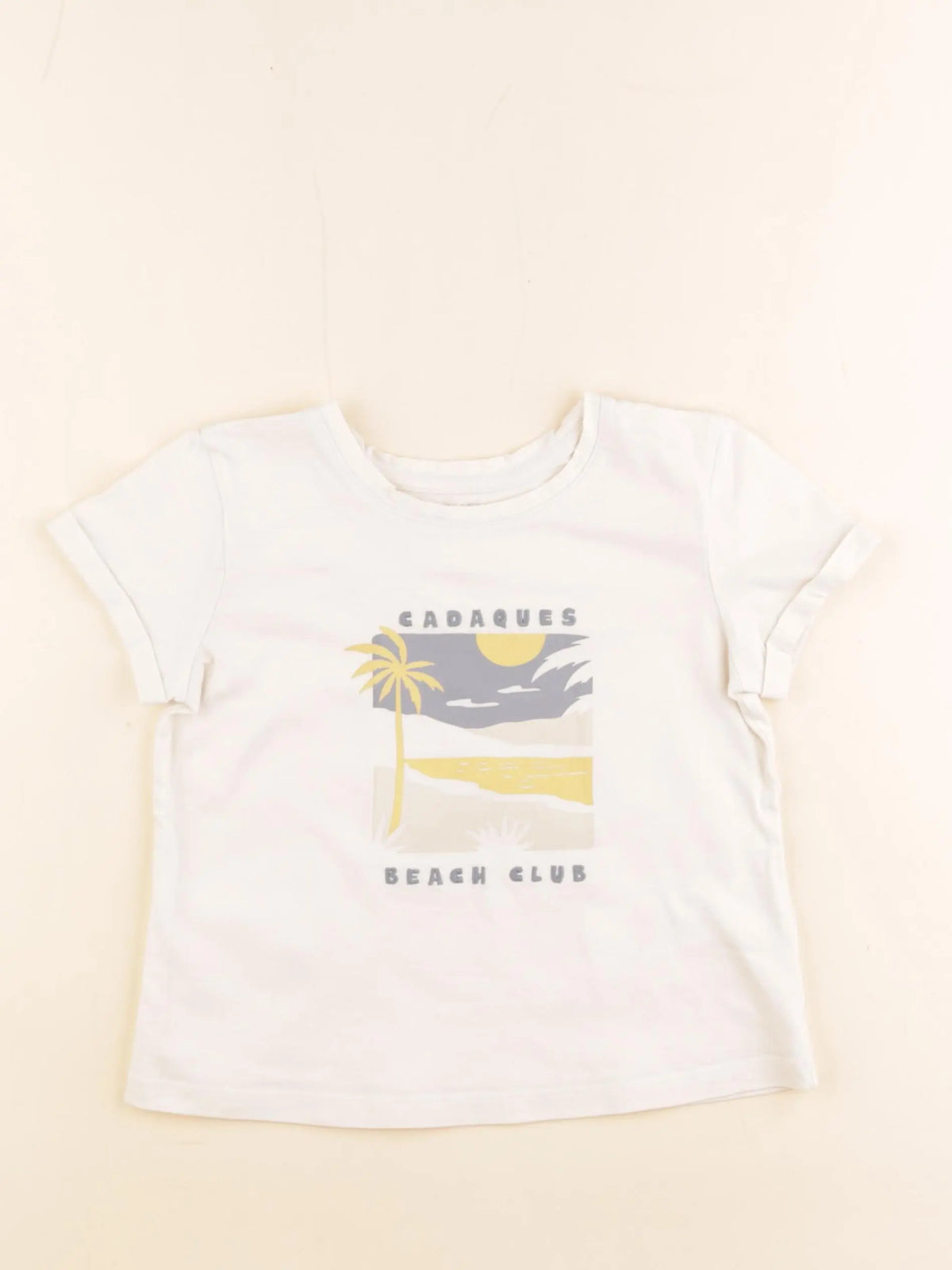 Cyrillus - tee-shirt jaune - 6 ans