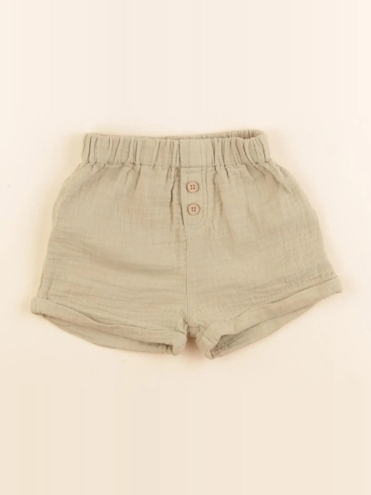 Vertbaudet - short vert - 6 mois