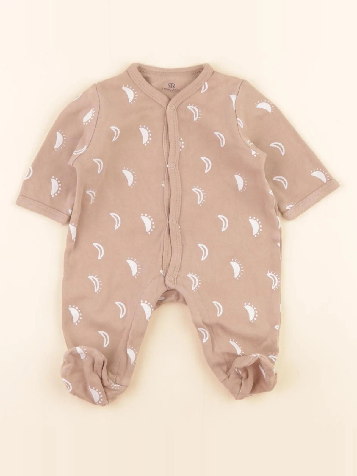La Redoute - pyjama coton marron - 1 mois